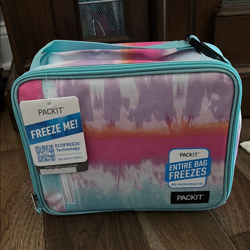 Kids Freezable Lunch Bag - Pink and Blue